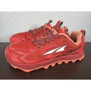 ALTRA Lone Peak 4.5 Trail Running Shoes AL0A4QTX603 Poppy Red Women's Size 6.5